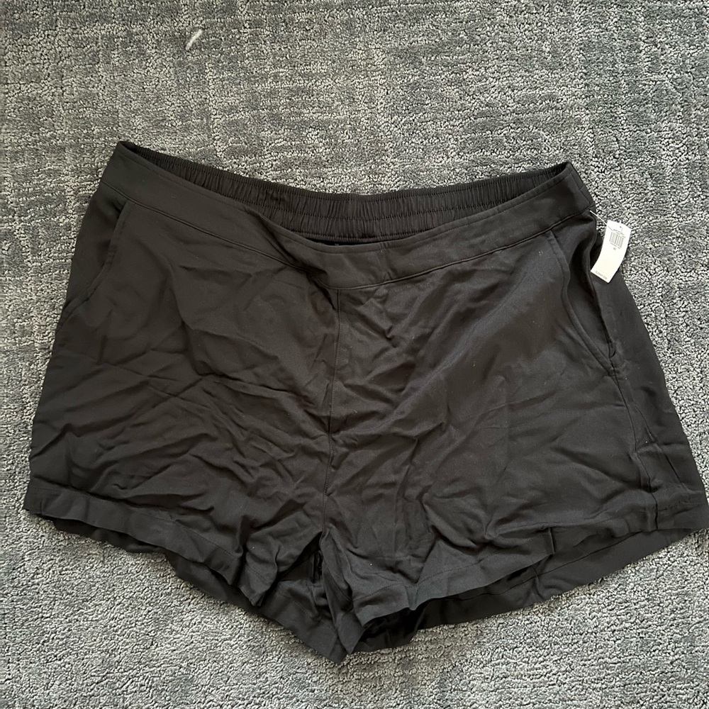 NWT Old Navy Black Linen Shorts Lightweight Design